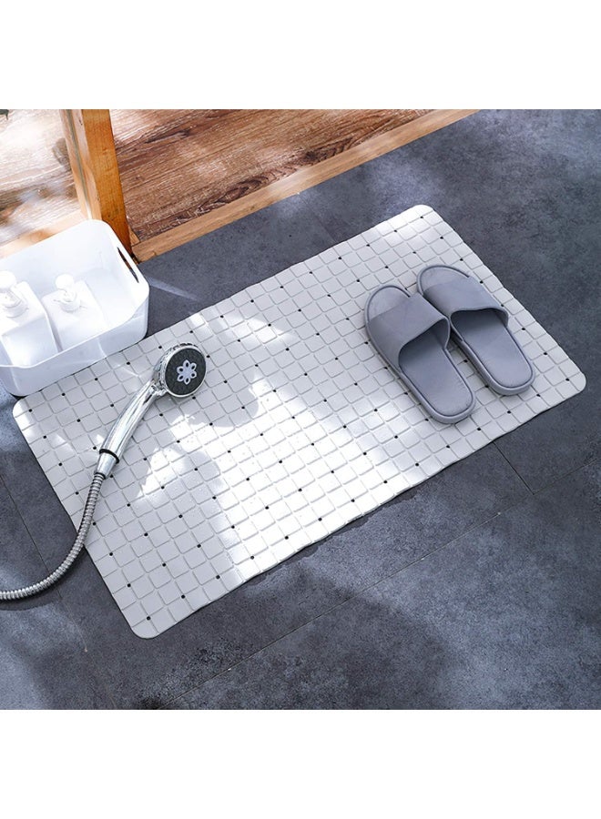 Premium Silicone Anti-Slip Bath Mat,  Non-Toxic, Quick-Drying, Suction Cups, Shower and Tub Safety (White) - Image 5
